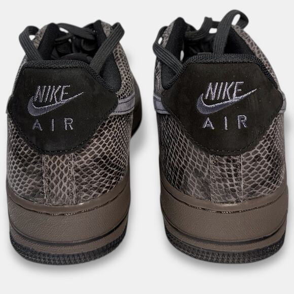 Nike Air Force 1 ’07 LV8 Off Noir Carbon Snakeskin Shoes Mens Size 11 HF2898-001 - Picture 9 of 13